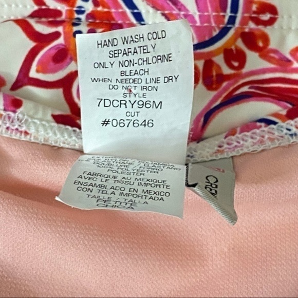 Daniel Cremieux Bikini Swimsuit Pink Paisley Small - Picture 13 of 16